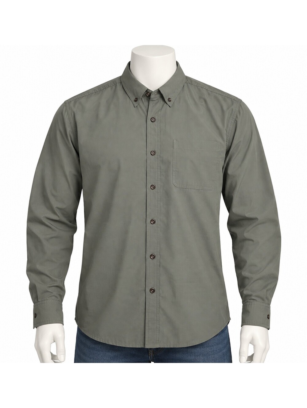 Coolibar Men's UPF 50+ Long Sleeve Button-Up Shirt Size L